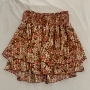 Multi Colored Molly Green High Waisted Skirt